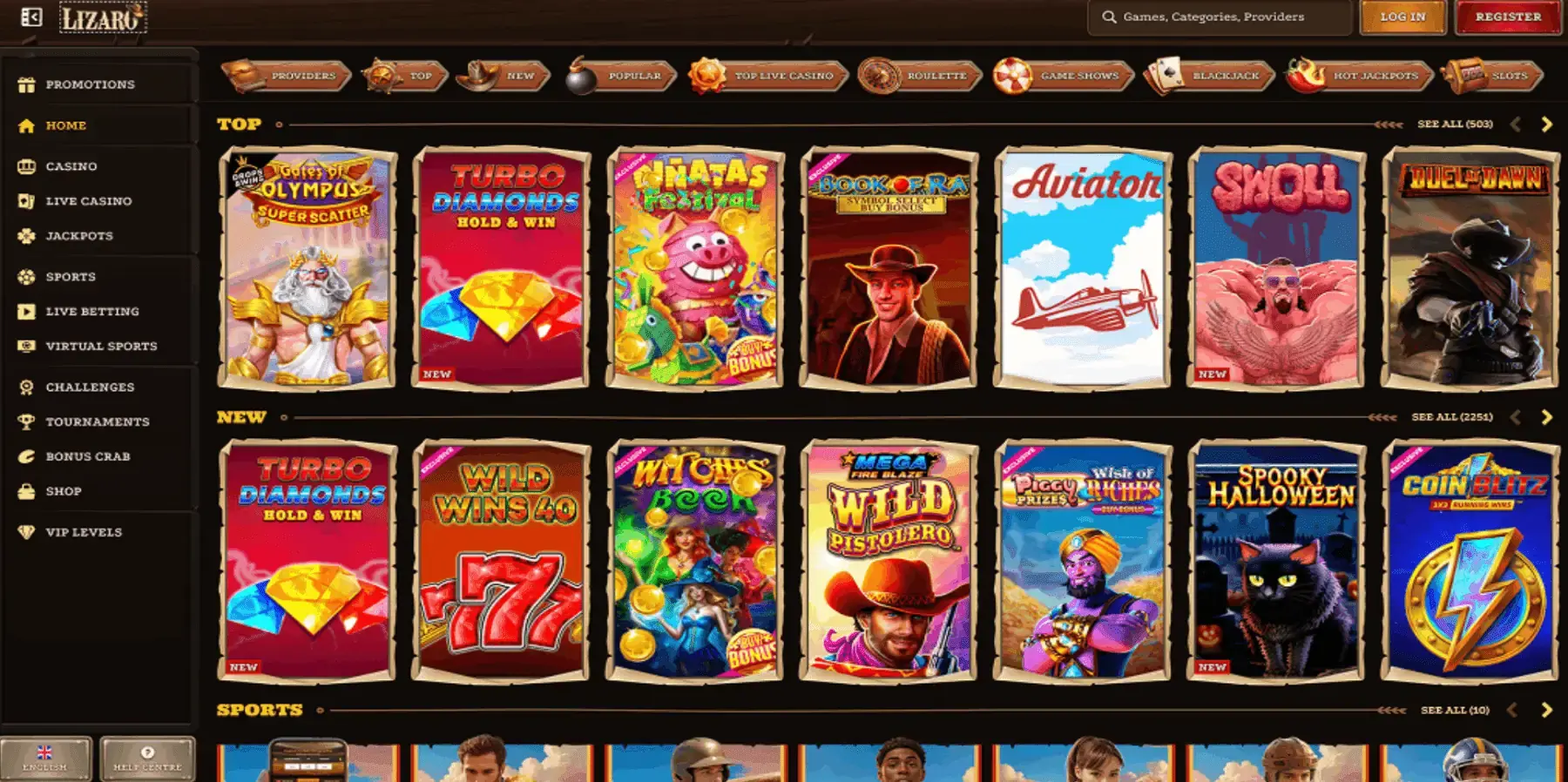Lizaro Casino UK – Premium Slots, Live Games and Exclusive Rewards image 3